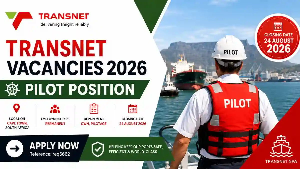 Transnet Vacancies 2026: Pilot Job in Cape Town